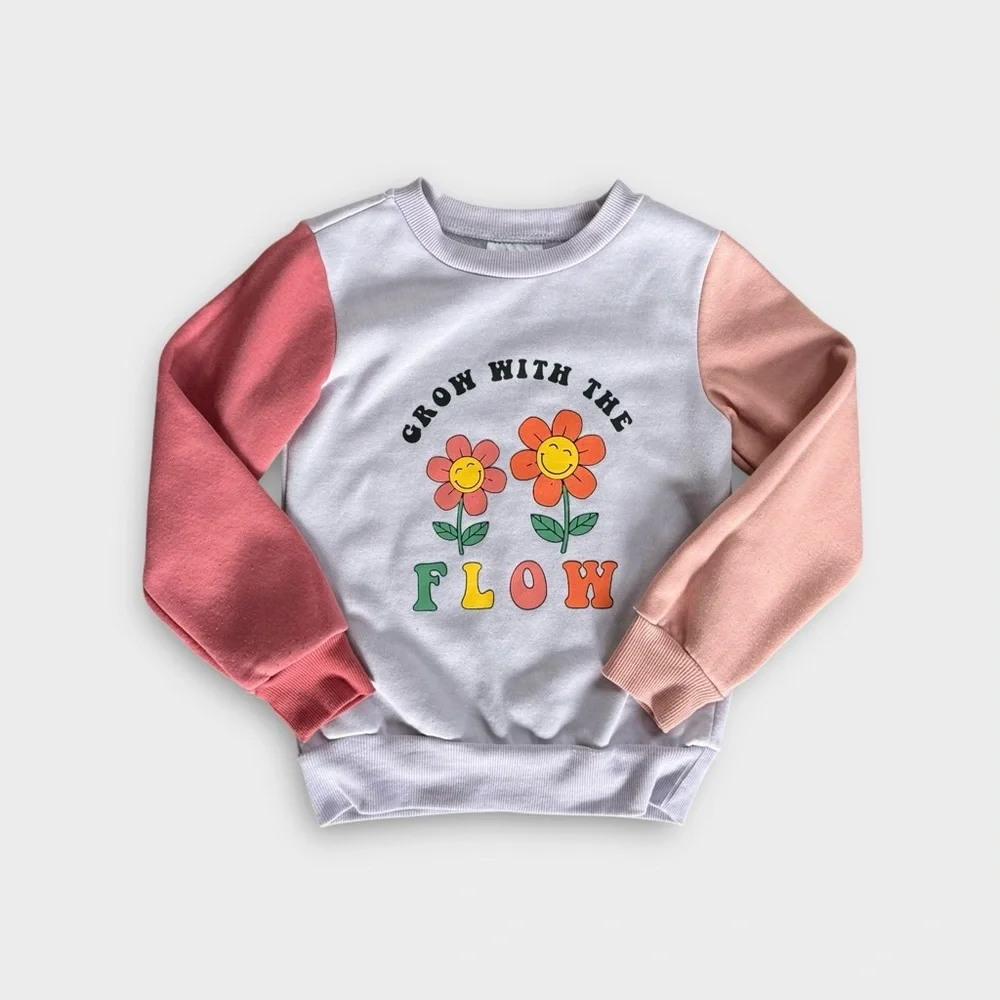 Dot Australia Grow With The Flow Flower Sweatshirt & Jogger Matching Set
